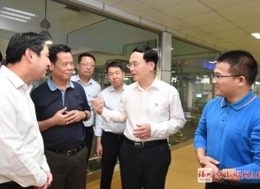 福建省委常委、福州市委書記林寶金一行蒞臨明一國際調研指導