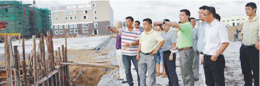 集團高管參觀明一高新工業園區二期工程現場 集團高管參觀明一高新工業園區二期工程現場