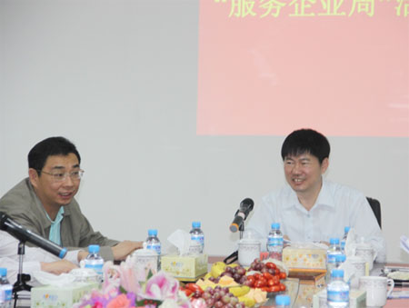 研討會上楊市長對明一發展做出高度的贊揚