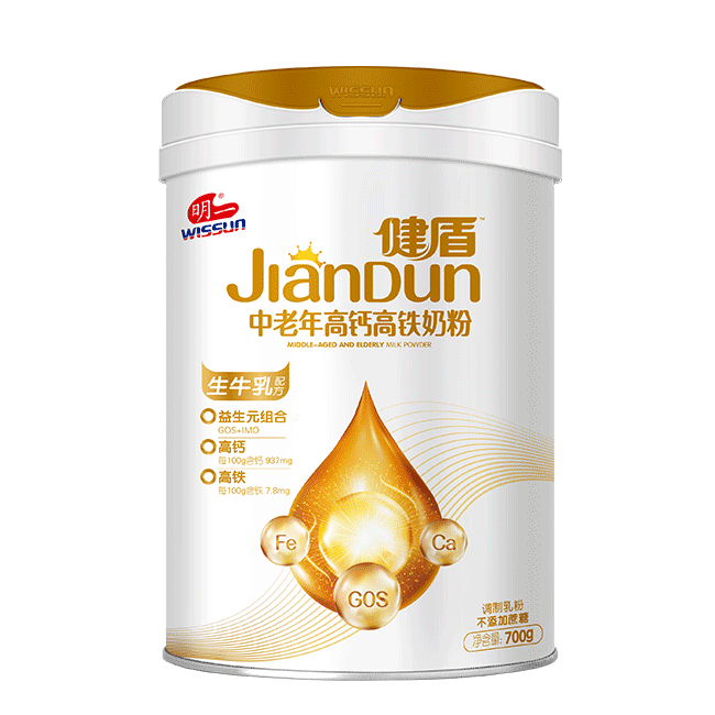明一健盾中老年高鈣高鐵奶粉